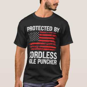 T-shirt Protégé par pistolet perforateur sans fil à main