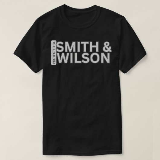 T-shirt Protégé Par Smith Wilson (Design devant)