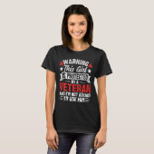 T-shirt Protégée Par Une Fille De Vétéran Fière (Devant entier)