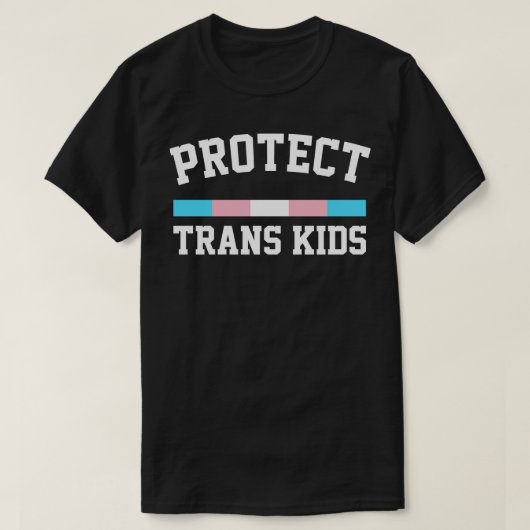 T-shirt Protéger la conception des droits trans des enfant (Design devant)
