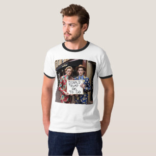 T-shirt Protéger la diversité et entraver Trump