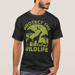 T-shirt Protéger La Faune Sauvage Sauver Le Changement Cli