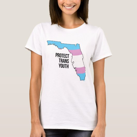 T-shirt Protéger la jeunesse Trans de Floride (Devant)