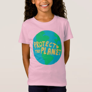 T-Shirt PROTÉGER LA PLANÈTE ÉCONOMISER LA TERRE ÉCOLOG