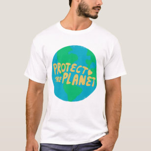 T-shirt PROTÉGER LA PLANÈTE SAVE EARTH Eco Green