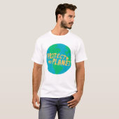 T-shirt PROTÉGER LA PLANÈTE SAVE EARTH Eco Green (Devant entier)