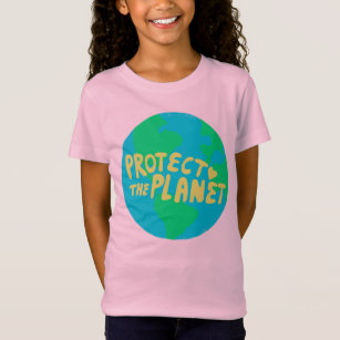 T-Shirt PROTÉGER LA PLANÈTE SAVE EARTH Eco Green