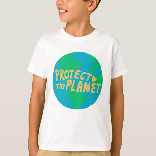 T-shirt PROTÉGER LA PLANÈTE SAVE EARTH Eco Green (Devant)