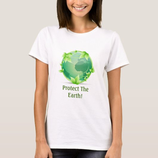 T-shirt Protéger La Terre (Devant)