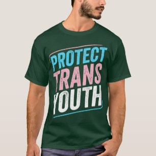 T-shirt Protéger la Trans Youth Trans Pride Transgenre LGB
