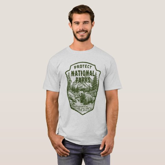 T-shirt Protéger le soutien Parcs nationaux Bear River Gra (Devant entier)