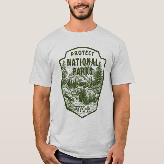 T-shirt Protéger le soutien Parcs nationaux Bear River Gra (Devant)