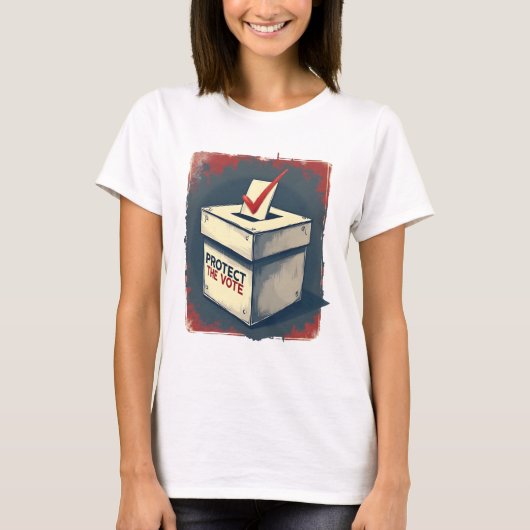 T-shirt Protéger le vote (Devant)