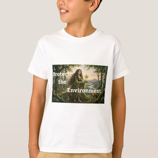 T-shirt Protéger l'environnement (Devant)