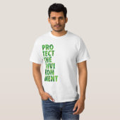 T-shirt Protéger l'environnement (Devant entier)