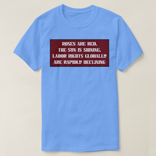 T-shirt Protéger les droits des travailleurs soutenir les  (Design devant)