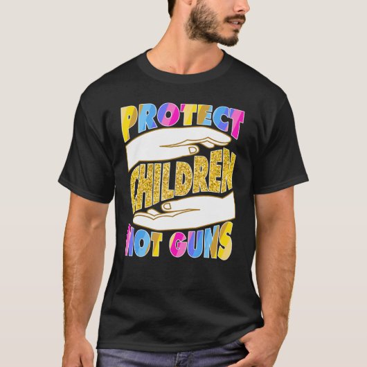 T-shirt Protéger les enfants non fusils 7 (Devant)