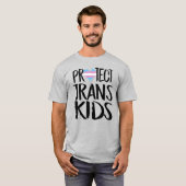 T-SHIRT PROTÉGER LES ENFANTS TRANS (Devant entier)