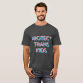 T-shirt Protéger les enfants trans contre la fierté transg (Devant entier)