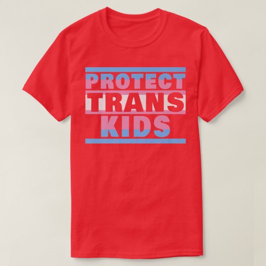 T-shirt Protéger les enfants transgenres Chemise Drapeau T (Design devant)