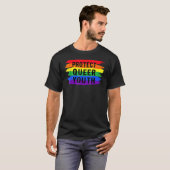 T-shirt Protéger les jeunes Queer Lgbtq Gay pride Trans Qu (Devant entier)