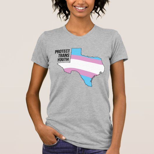 T-shirt Protéger les jeunes trans du Texas (Devant)