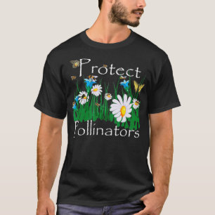 T-shirt Protéger les pollinisateurs Abeilles Papillons Fle