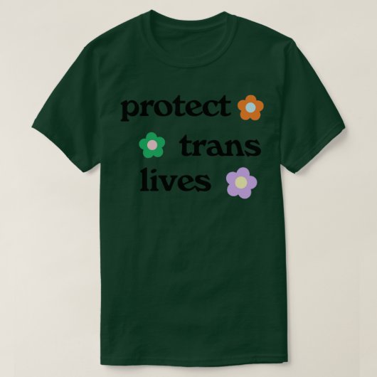 T-shirt Protéger les vies trans1 (Design devant)