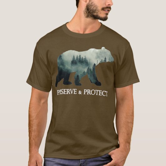 T-shirt Protéger l'ours Préserver le changement climatique (Devant)