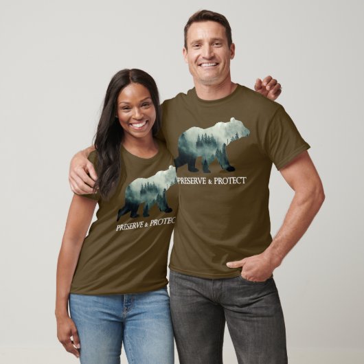 T-shirt Protéger l'ours Préserver le changement climatique (Unisexe)