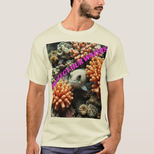 T-shirt Protéger nos eaux (Devant)