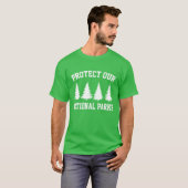 T-shirt Protéger nos parcs nationaux - Jour des terres (Devant entier)