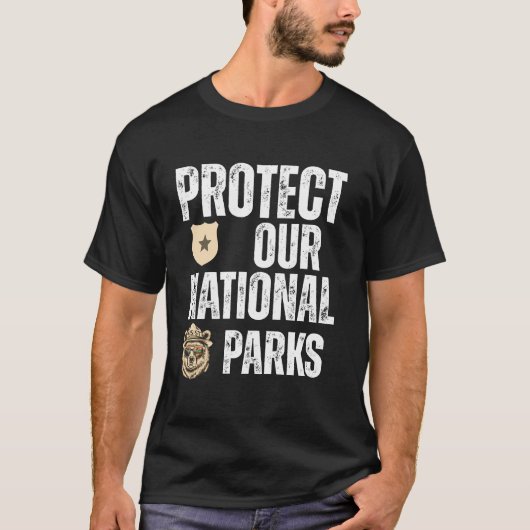 T-shirt Protéger nos parcs nationaux - Notre parc de servi (Devant)