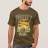 T-shirt Protéger nos parcs nationaux Sans but lucratif Our (Devant)
