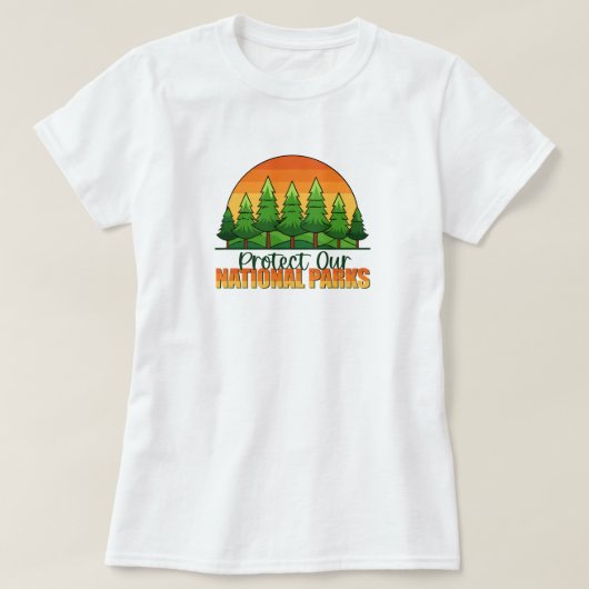 T-shirt Protéger nos parcs nationaux Soutien (Design devant)