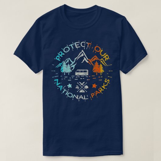 T-shirt Protéger nos parcs nationaux US 59 Préserver Campi (Design devant)
