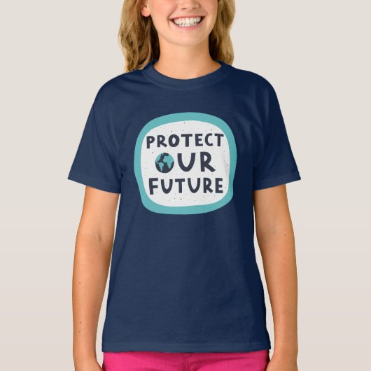 T-shirt Protéger notre avenir (Devant)
