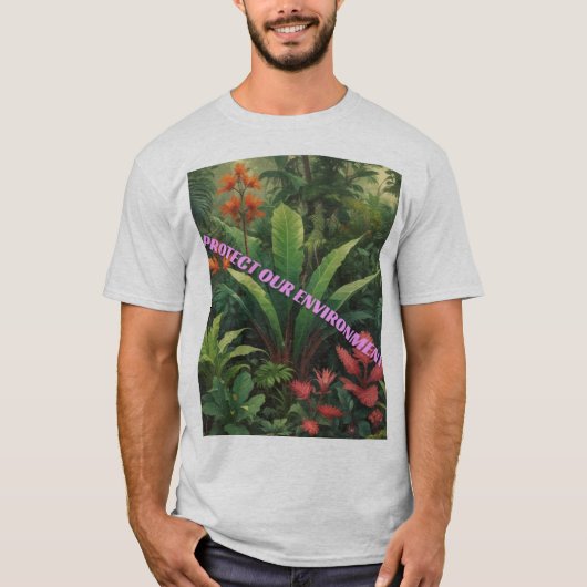 T-shirt Protéger notre environnement (Devant)