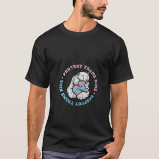 T-shirt Protéger Trans Kids Mama Bear Papa Bear Ally Trans
