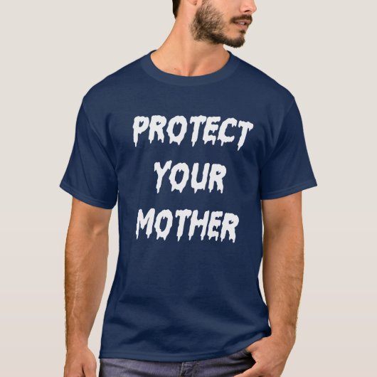 T-shirt PROTÉGER VOTRE MÈRE garçon (Devant)
