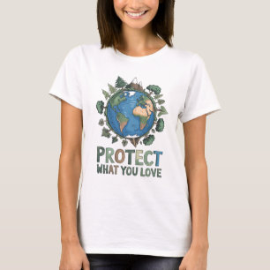 T-shirt Protégez ce que vous aimez" Conception De l'enviro