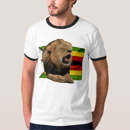 T-shirt Protégez la faune du Zimbabwe ! (Devant)