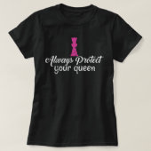 T-shirt Protégez toujours votre jeu d'échec Queen en état  (Design devant)