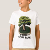 T-shirt Protégez vos parcs (Devant)