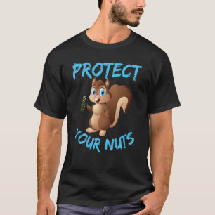 T-shirt Protégez votre écureuil des noix Hum adulte inappr