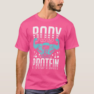 T-shirt Protein Shakes Powder Whey Boissons Snacks Vegan F
