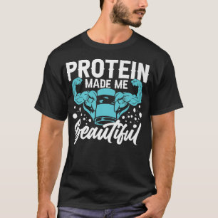 T-shirt Protein Shakes Powder Whey Boissons Snacks Vegan F