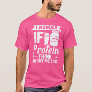 T-shirt Protein Shakes Powder Whey Boissons Snacks Vegan F