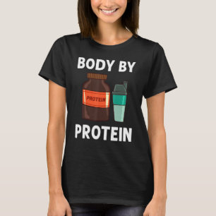 T-shirt Protein Shakes Powder Whey Boissons Snacks Vegan F