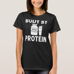 T-shirt Protein Shakes Powder Whey Boissons Snacks Vegan F